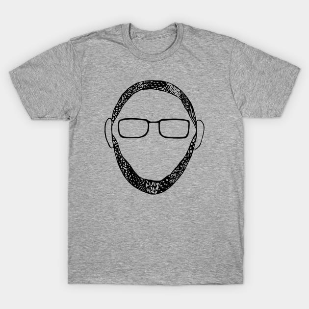 Bearded Glasses T-Shirt by patrickhaikalRB